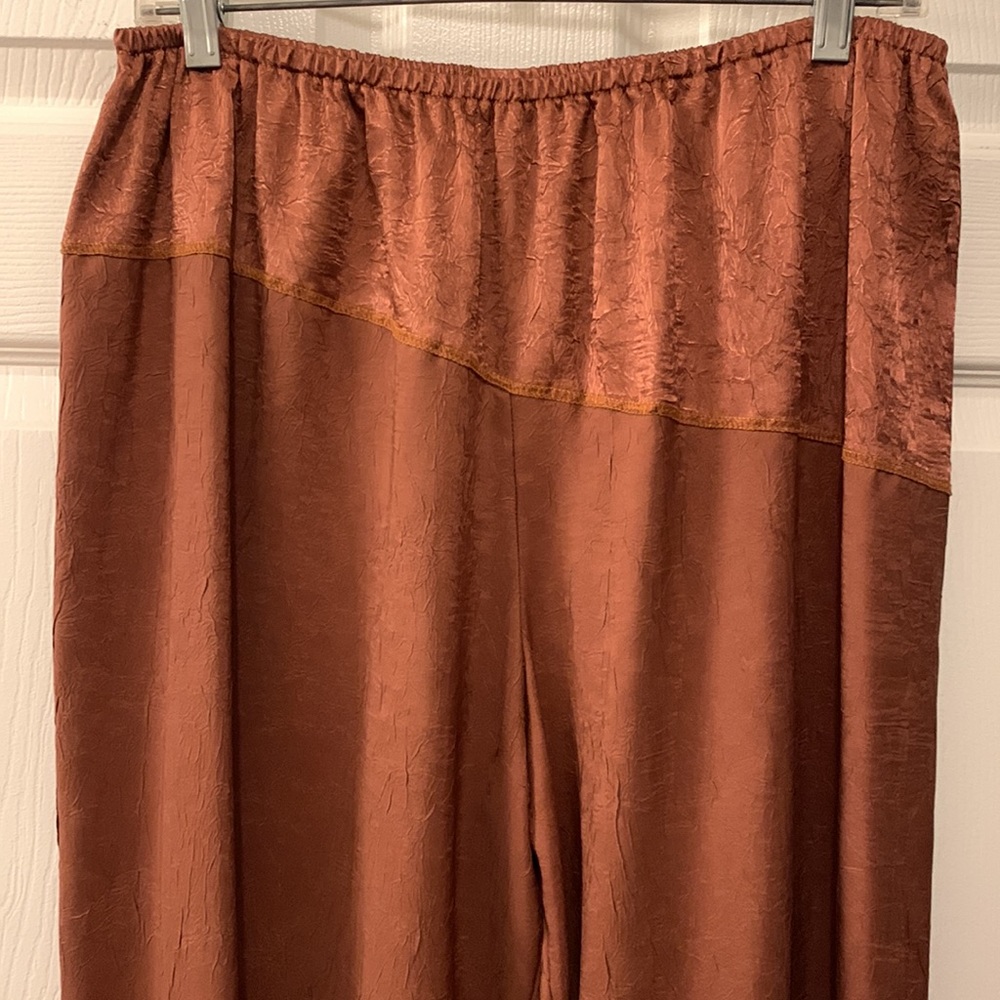 AUTHENTIC NOTHING MATCHES :2 PCS PANT SET:SZ3= XL:COPPER MIX COLORS/ARTSY BOHO - Picture 9 of 12